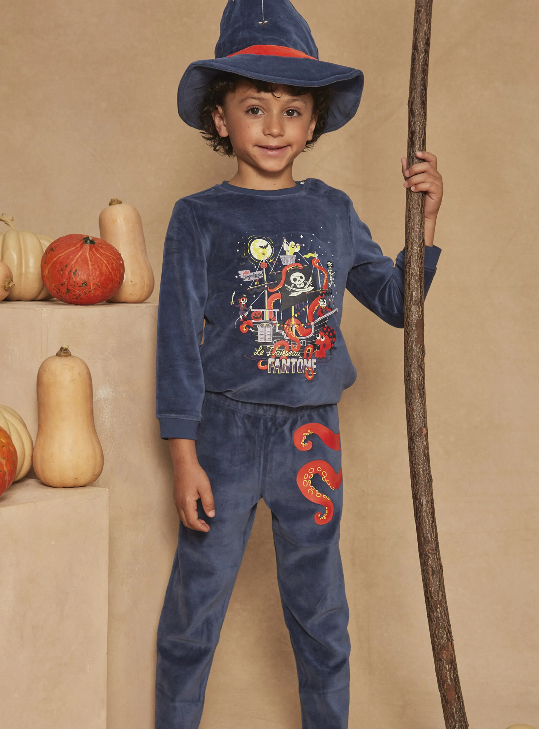 Flash Sale Sergent Major Purple velvet pyjamas and hat