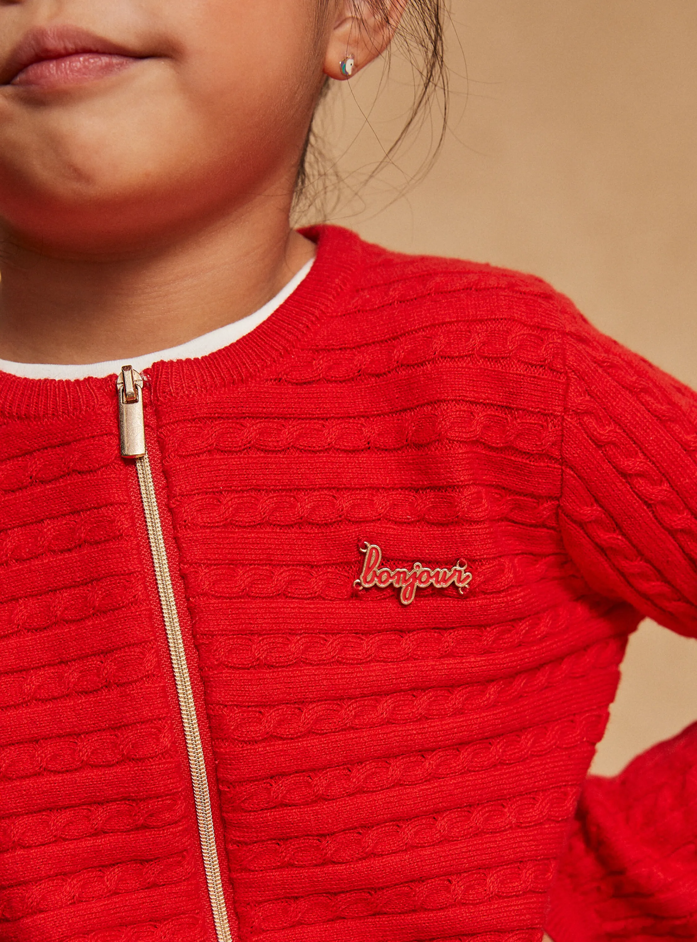 Cheap Sergent Major Red long-sleeved cardigan