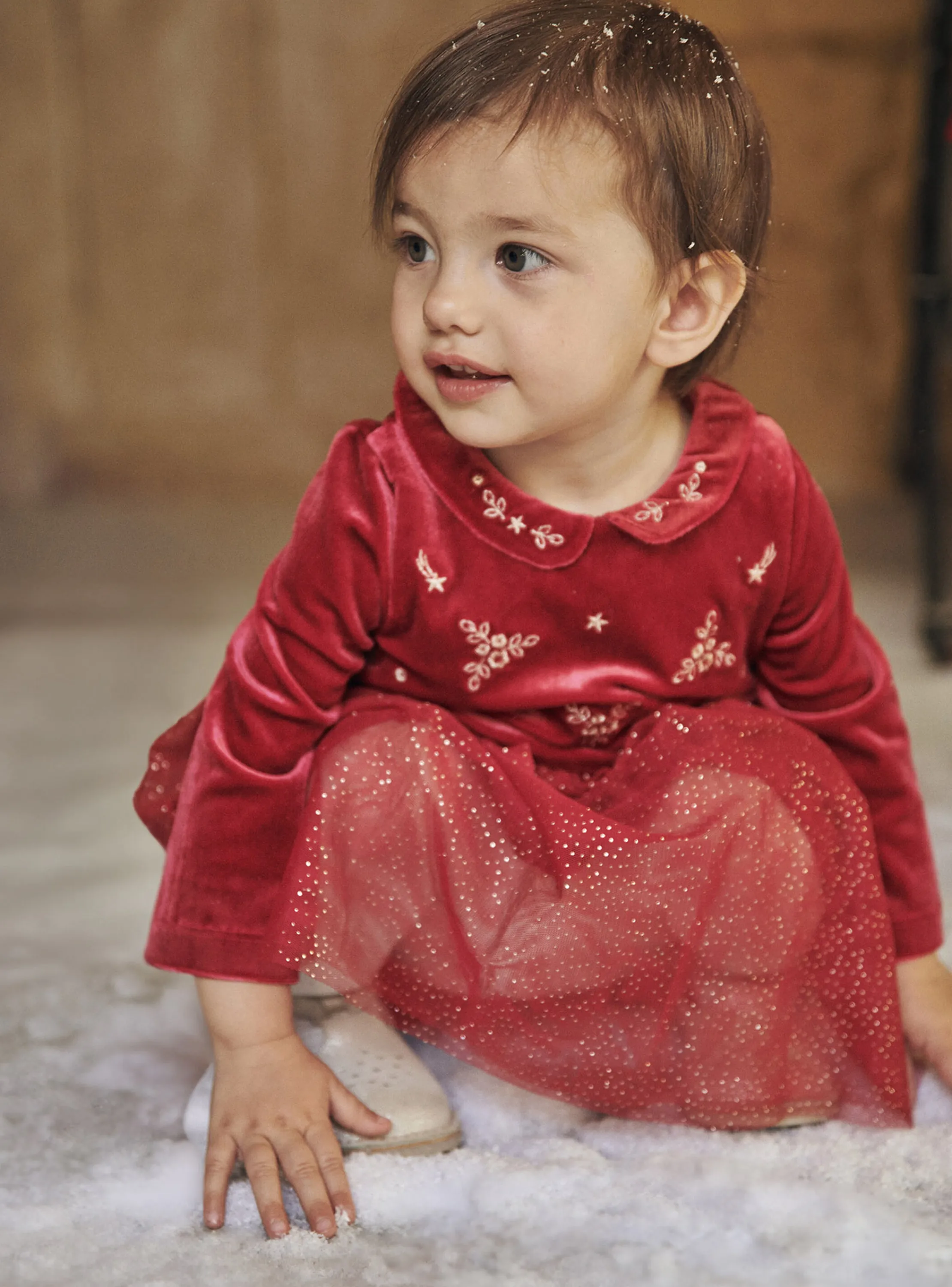 Fashion Sergent Major Red velvet dress