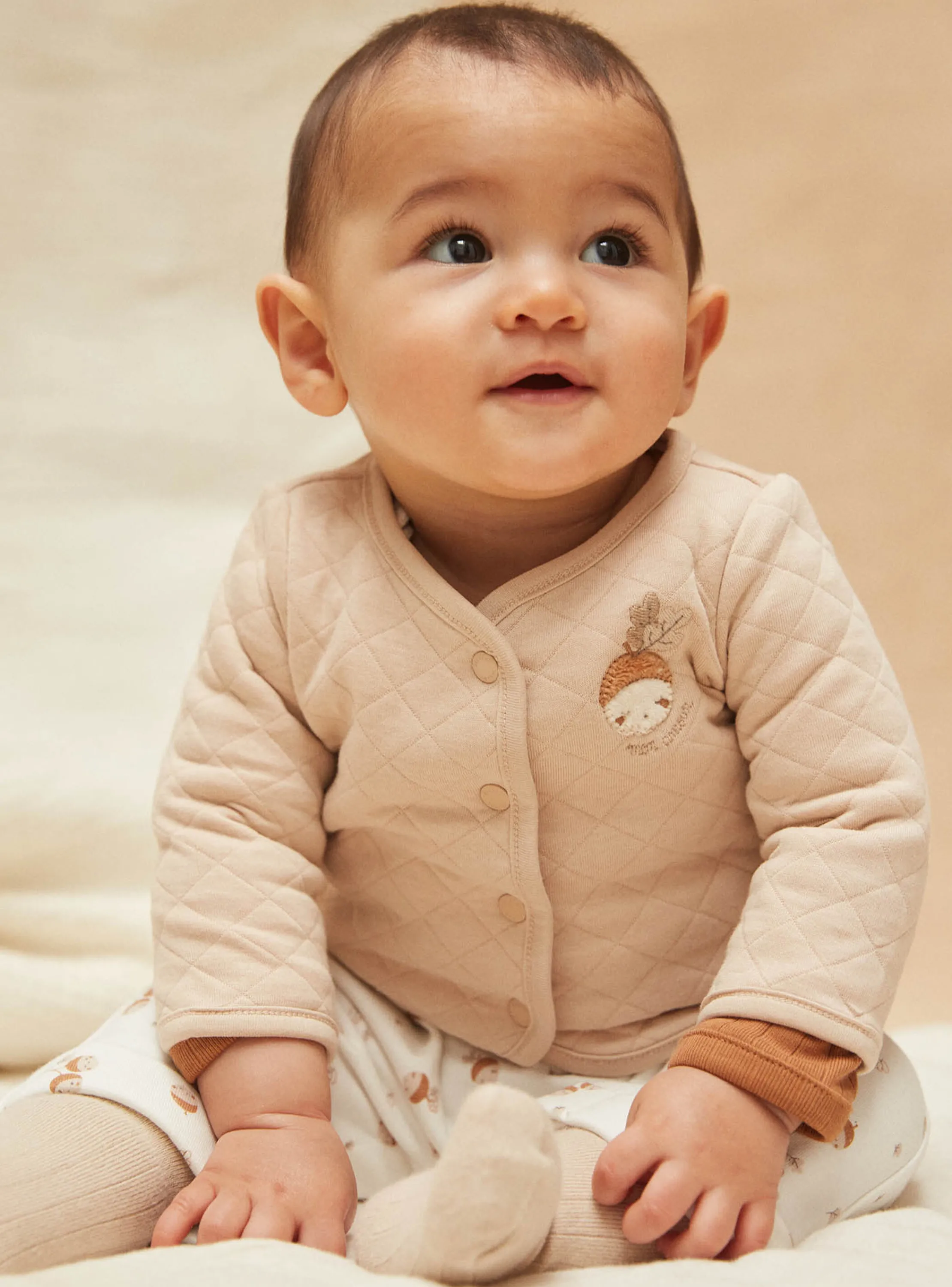 Fashion Sergent Major Reversible jacket beige and ecru in tubic and jersey