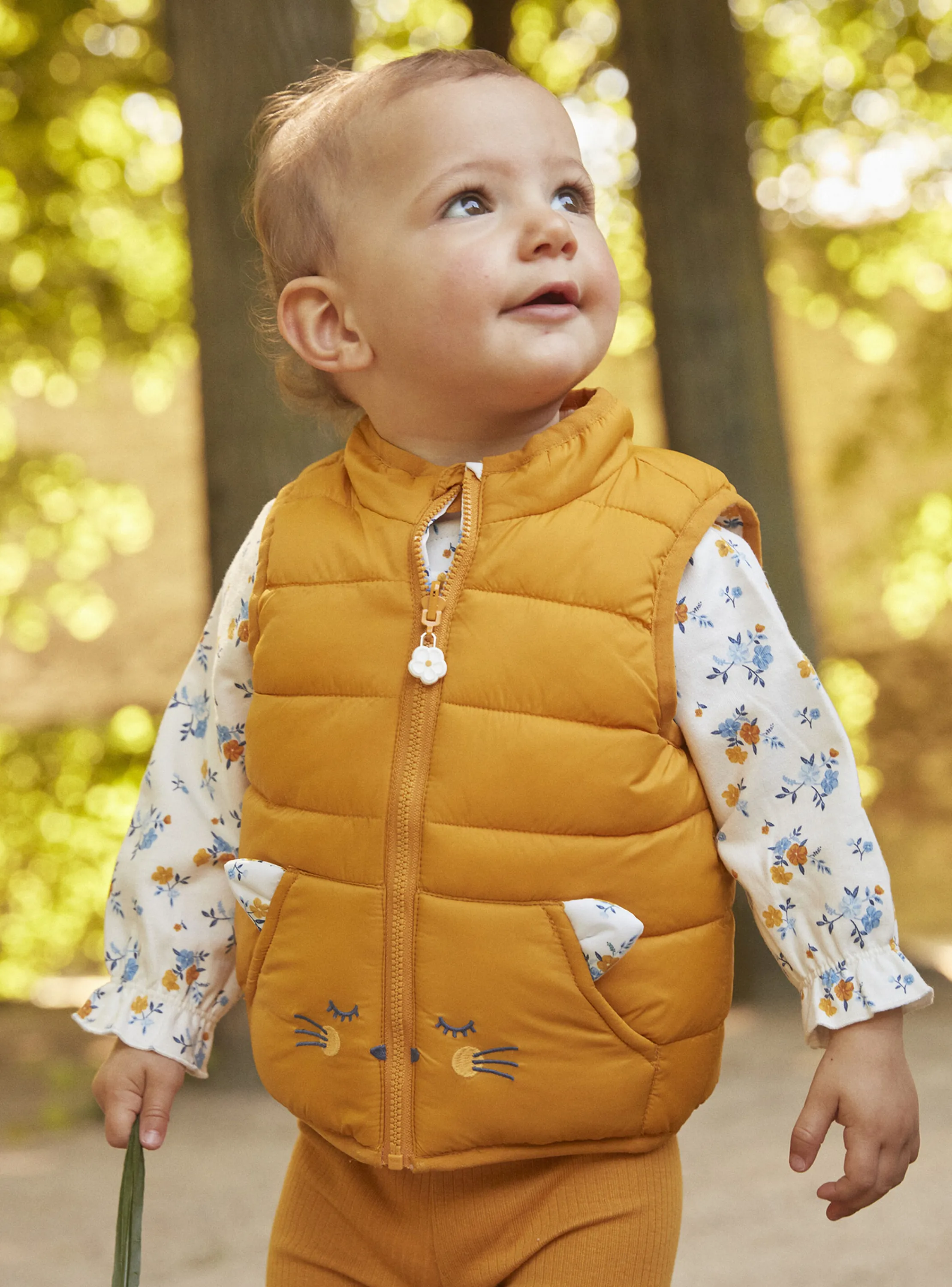 Best Sergent Major Reversible yellow amber sleeveless down jacket