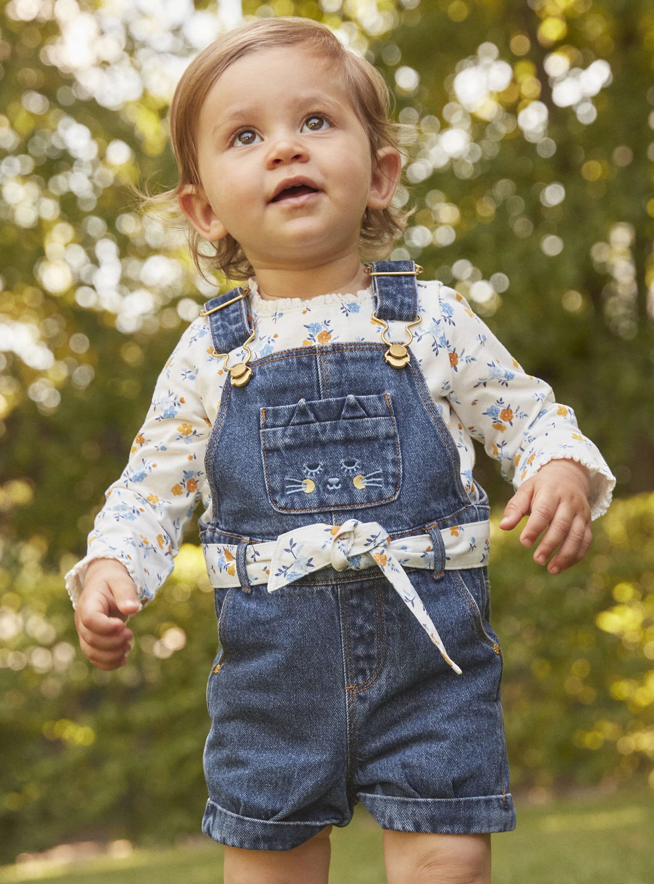 Outlet Sergent Major Short blue denim overalls