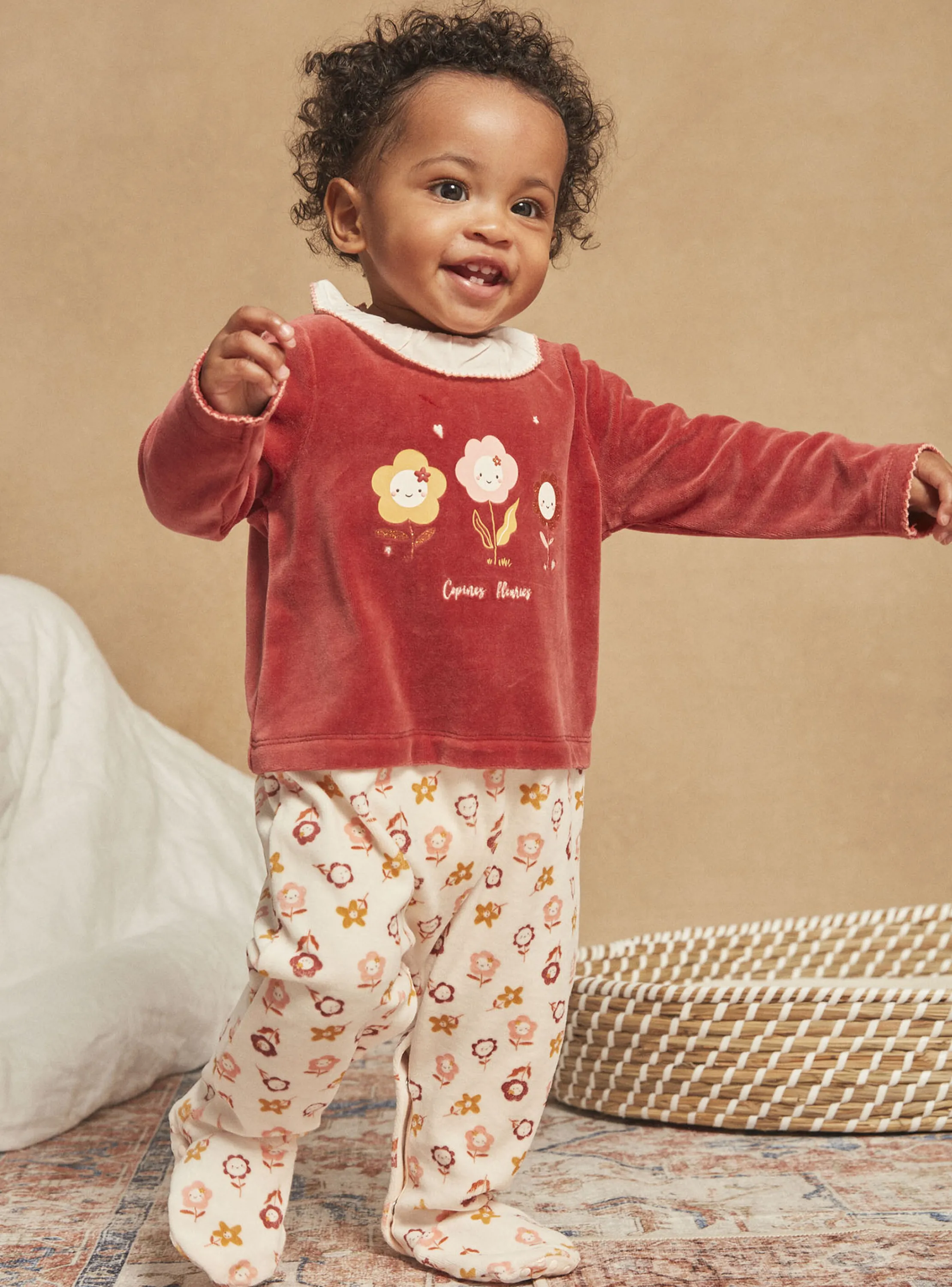 Best Sergent Major Terracotta velvet romper