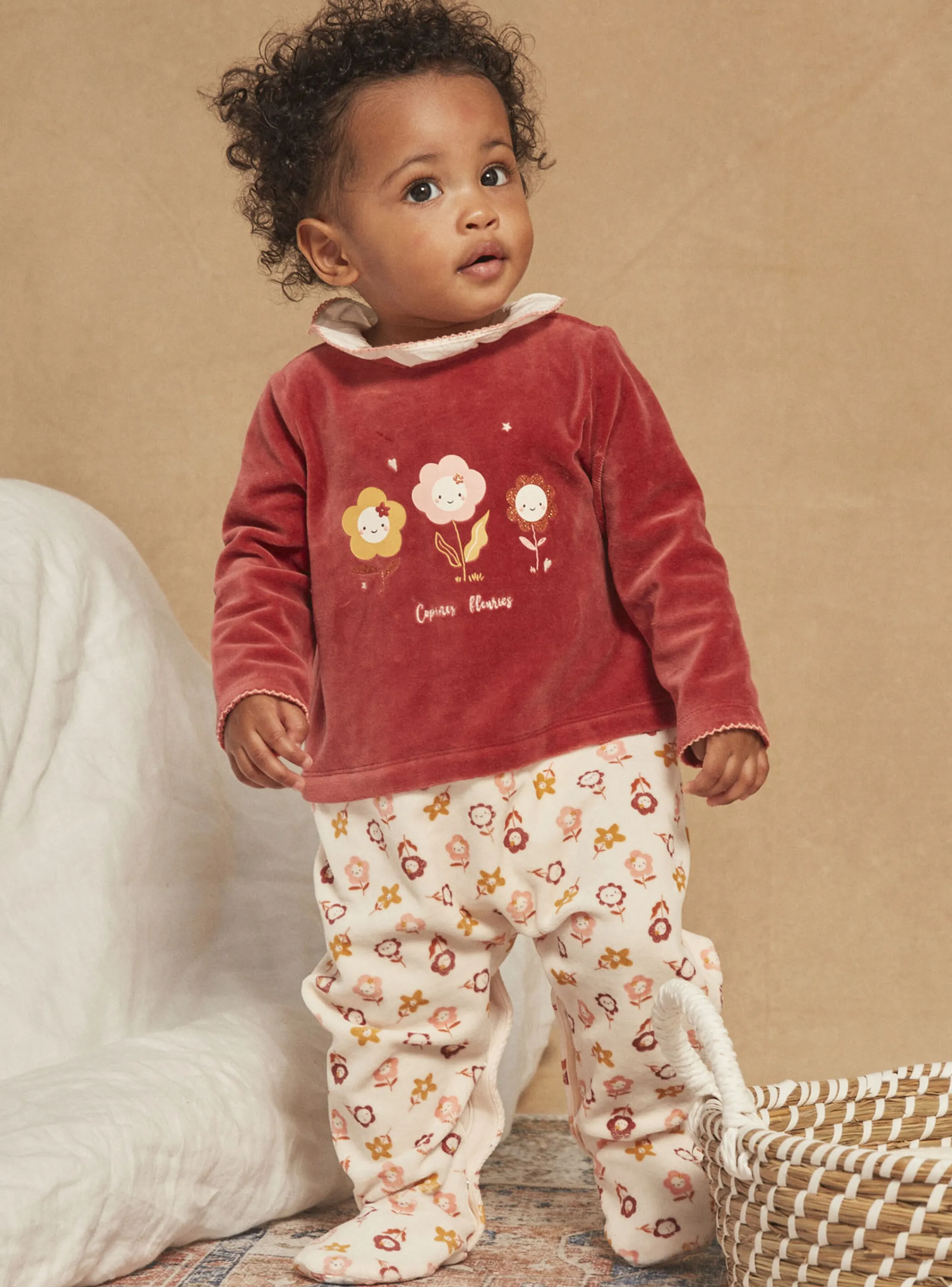 Best Sergent Major Terracotta velvet romper