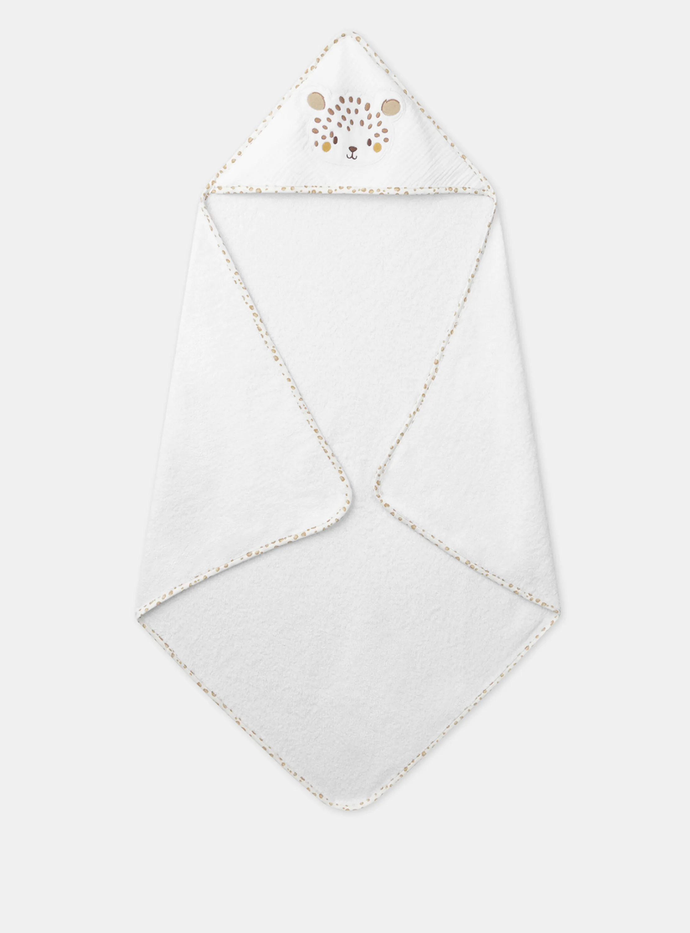 Shop Sergent Major White HOODED BATH TOWEL - (BATH) MITT