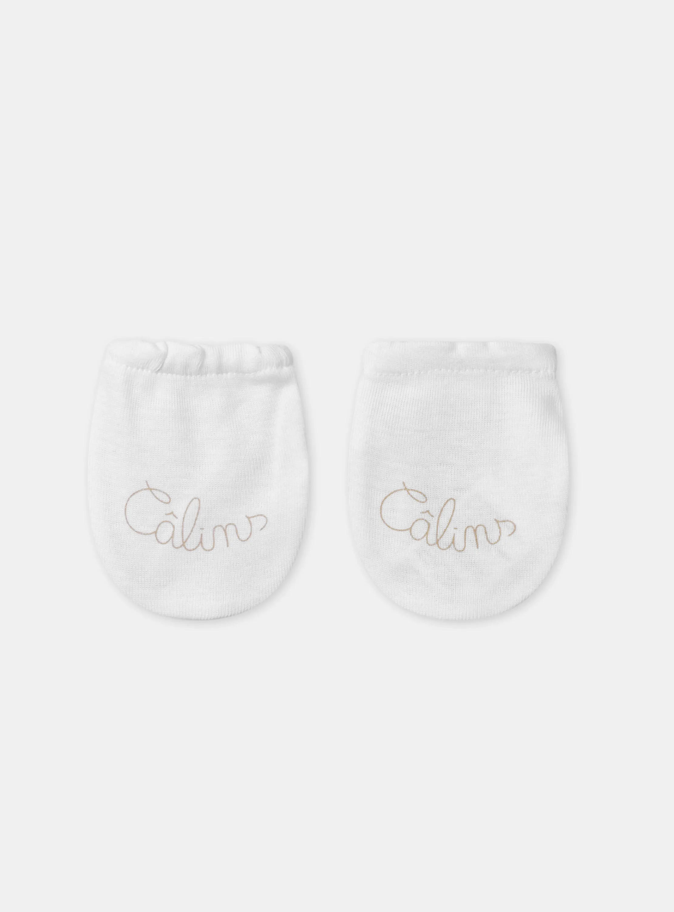 Fashion Sergent Major White NEWBORN MITTENS