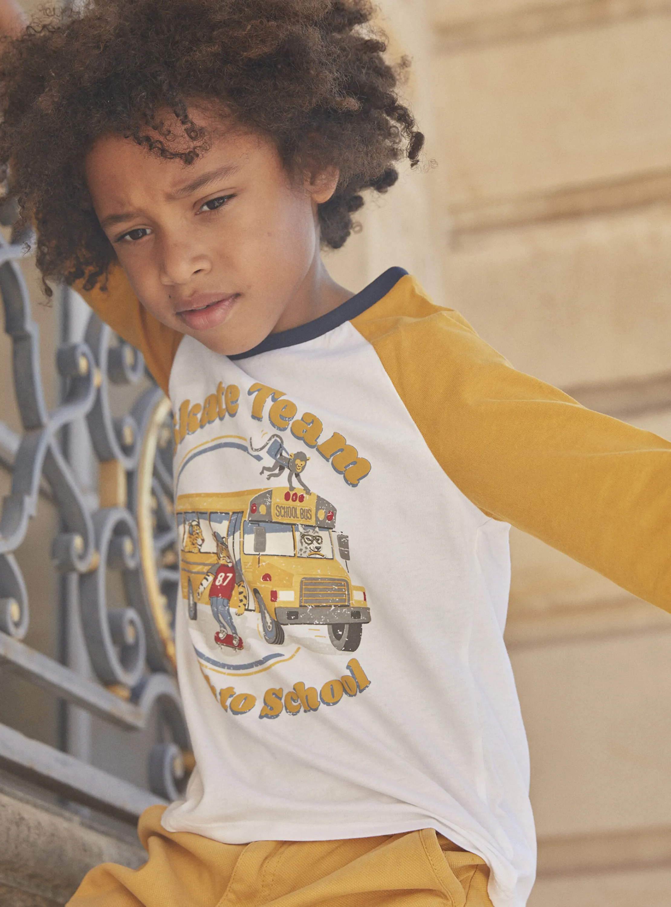 New Sergent Major White school bus T-shirt
