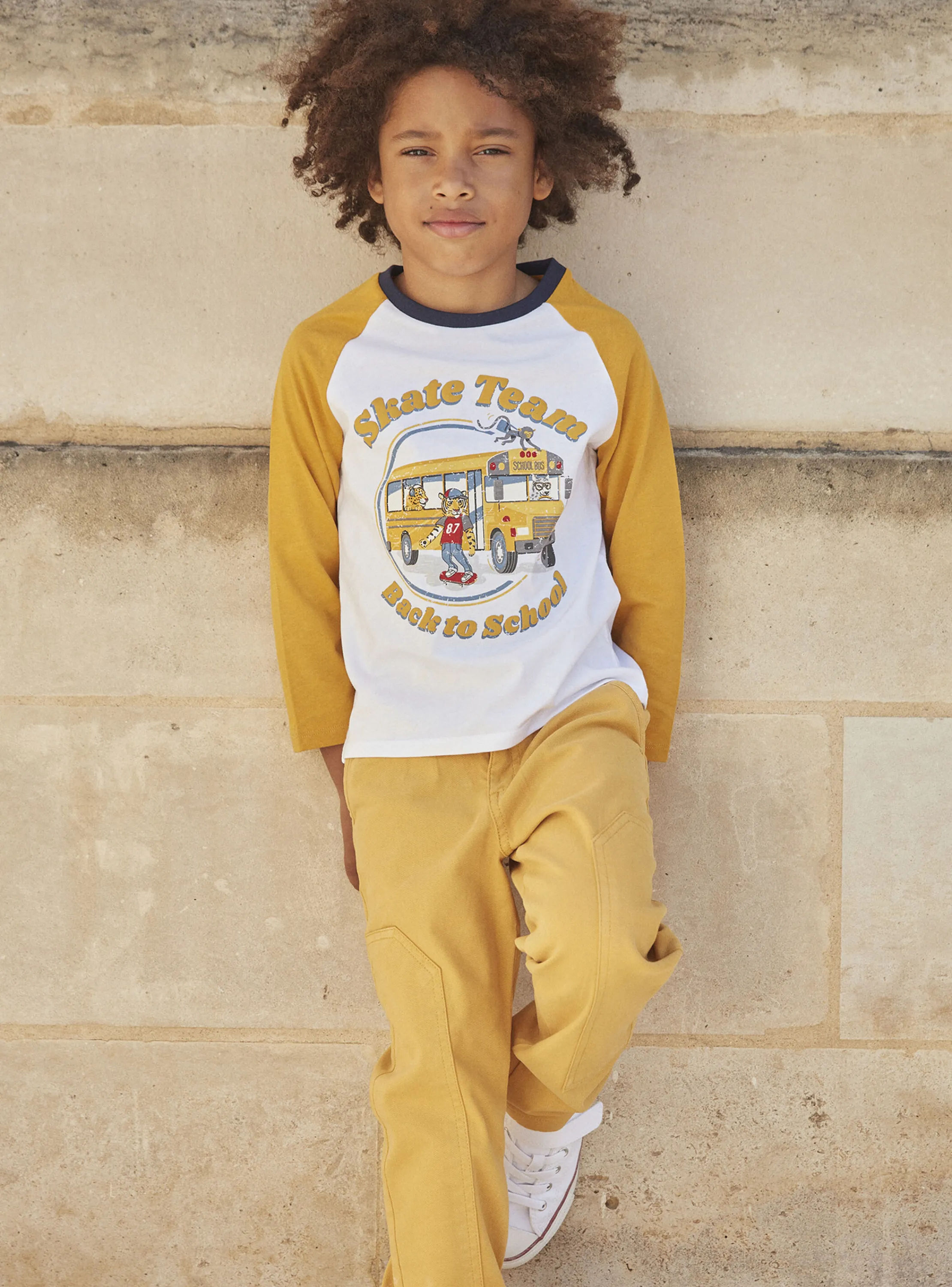 New Sergent Major White school bus T-shirt