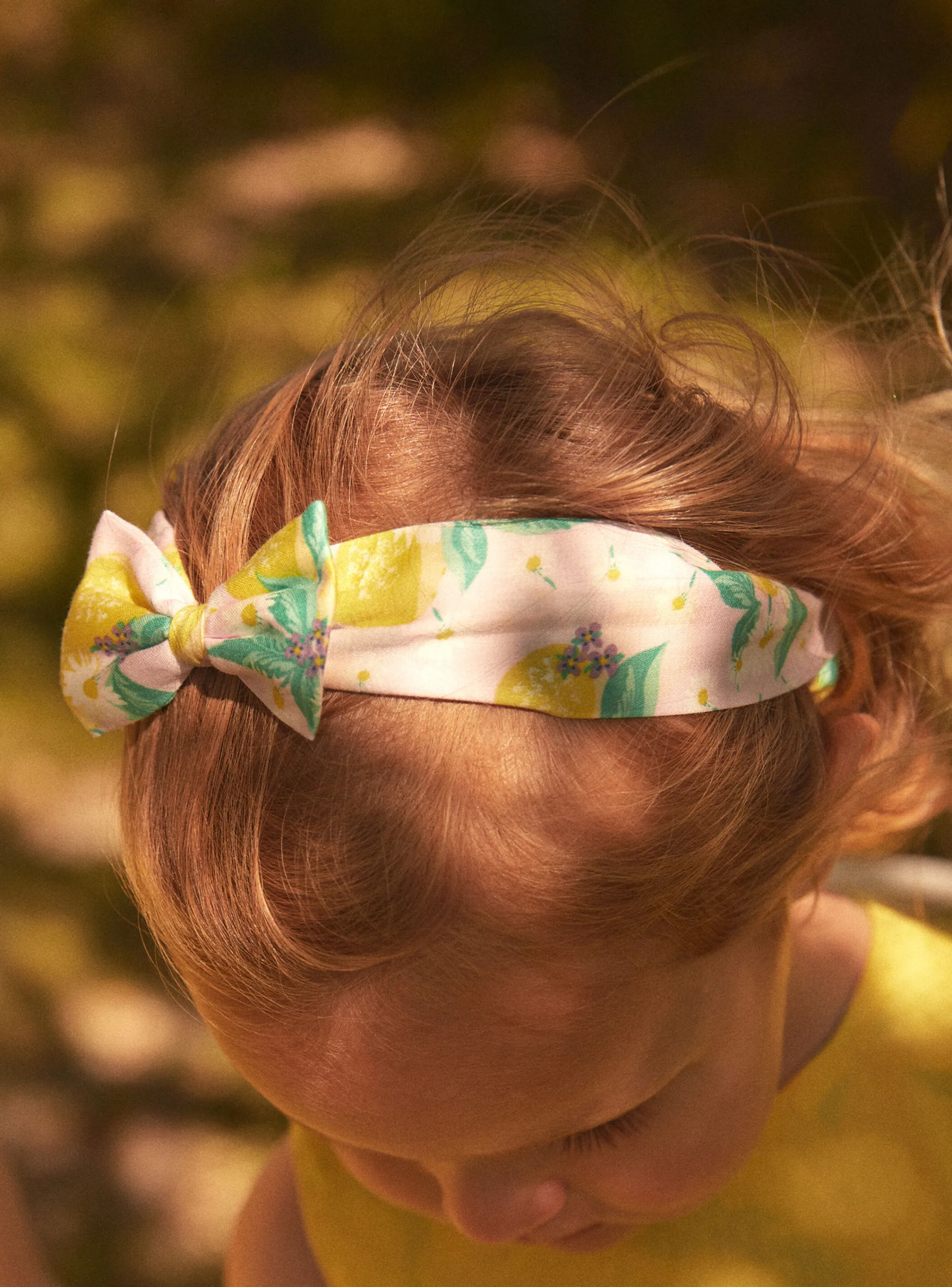 Cheap Sergent Major Yellow headband with floral print